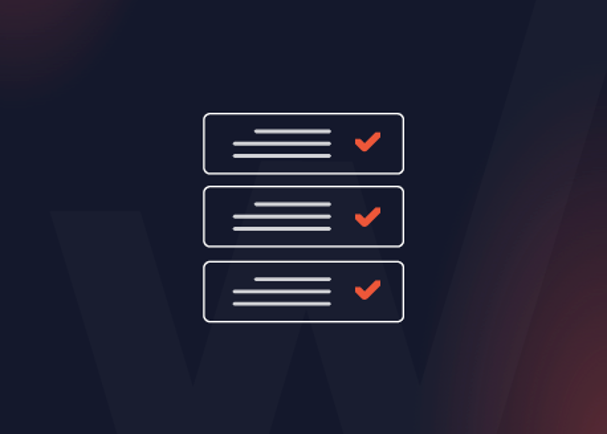 המחשת רשימת פריטים