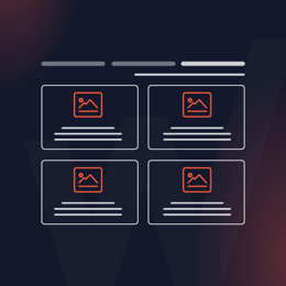 המחשת אינדקס - שלושה טאבים, 2 עמודות, 2 שורות