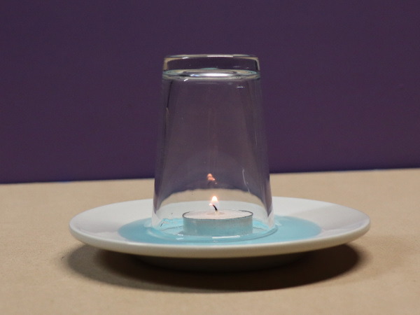 מים עולים בכוס